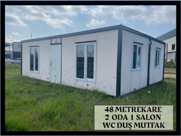 48 METREKARE 2 ODA 1 SALON KONTEYNER EV - WC DUŞ MUTFAK