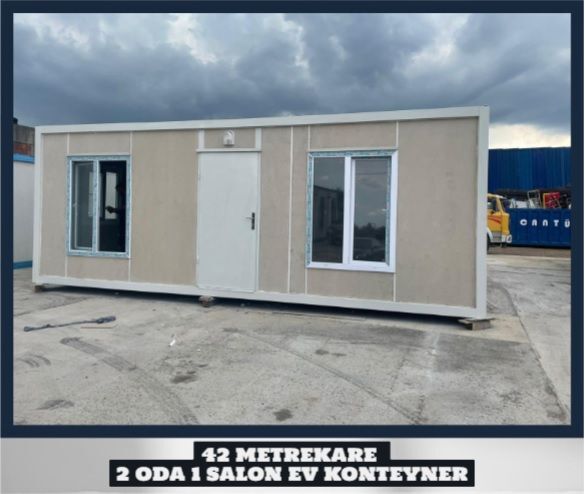 2 ODA 1 SALON EV KONTEYNER 42 METREKARE BİRLEŞİM
