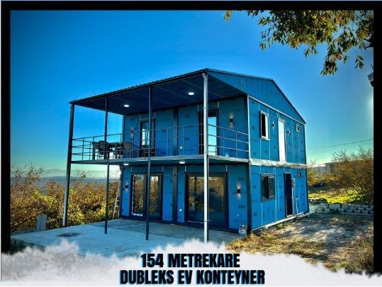 4 ODA 1 SALON 154 METREKARE DUVLEKS EV KONTEYNER 