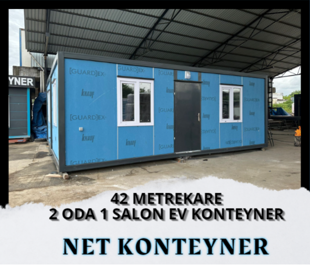 42 METREKARE 2 ODA 1 SALON EV KONTEYNER / KNAUF GUARDEX KAPLAMA 
